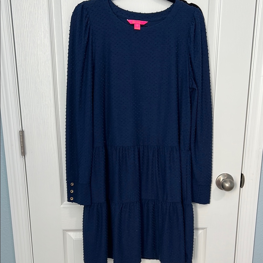 Lilly Pulitzer Navy Arlette Dress Large